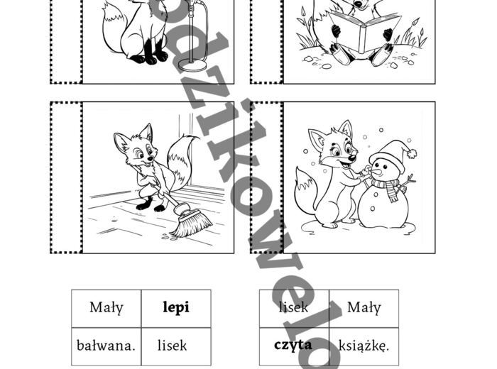 Co robi lisek? Wprowadzamy czasowniki