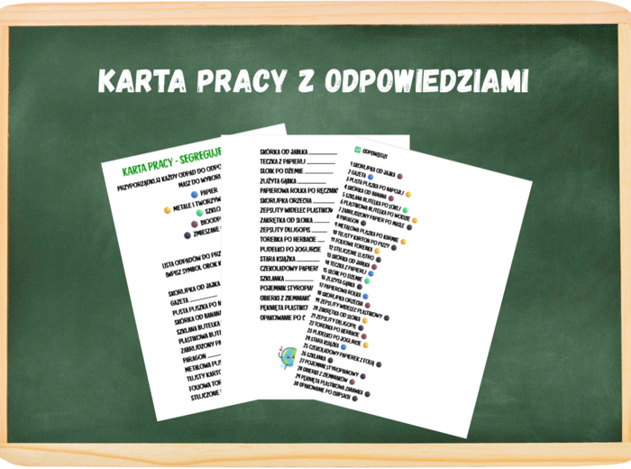 Pakiet na Światowy Dzień Ziemi - GAZETKA/ KARTA PRACY/ NAPIS GRATIS!
