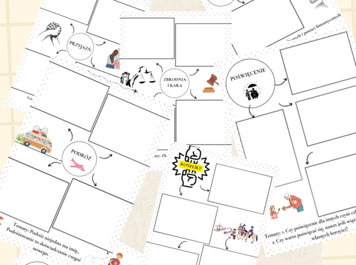 13 motywów literackich egzamin ósmoklasisty język polski 2025