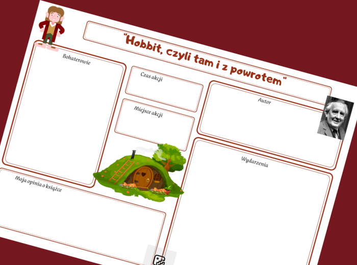 "HOBBIT, CZYLI TAM I Z POWROTEM" – karta pracy – świat przedstawiony – egzamin