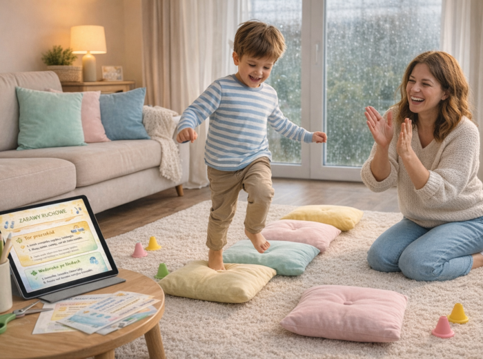 Zabawy w domu, gdy pada – poradnik PDF