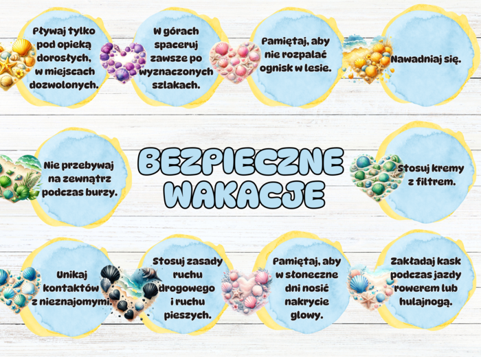 GAZETKA "BEZPIECZNE WAKACJE"