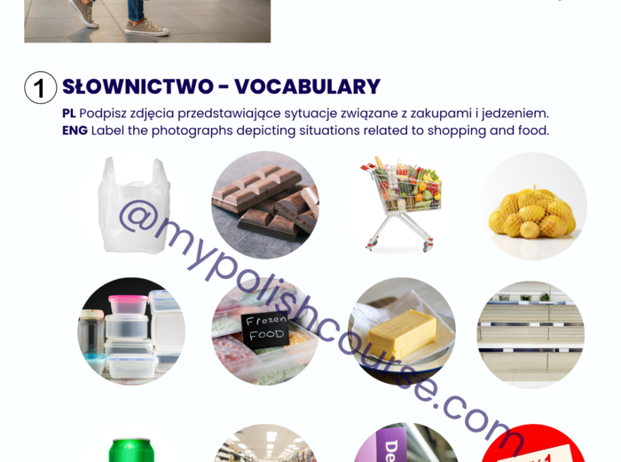 Praktyczny polski - zakupy spożywcze (poziom A2+/B1)