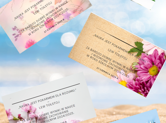 Wklejki do książek - zakończenie roku szkolnego - ZESTAW 10 sztuk