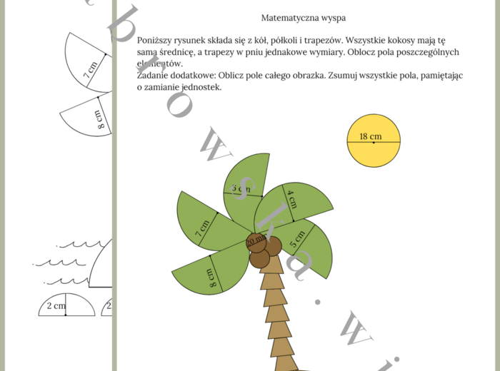Matematyczna wyspa – koła i półkola
