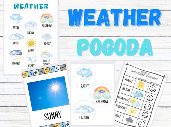 THE WEATHER - zestaw plansz związanych z pogodą