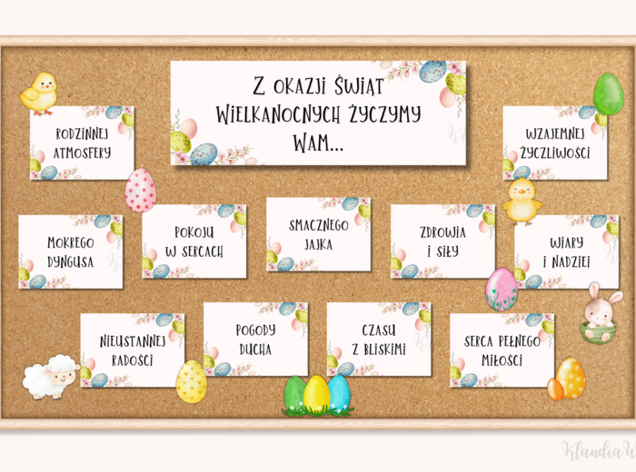 Wielkanocne życzenia - gazetka
