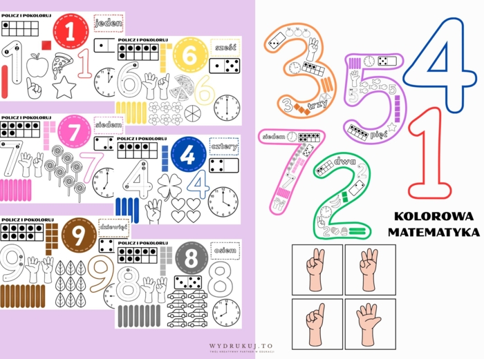 "KOLOROWA MATEMATYKA" - ZESTAW DLA NAUCZYCIELI EDUKACJI PRZEDSZKOLNEJ