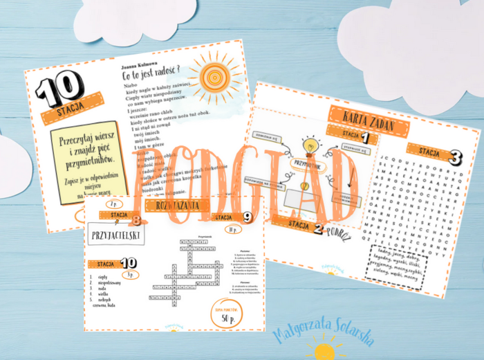 Przymiotnik- stacje zadaniowe