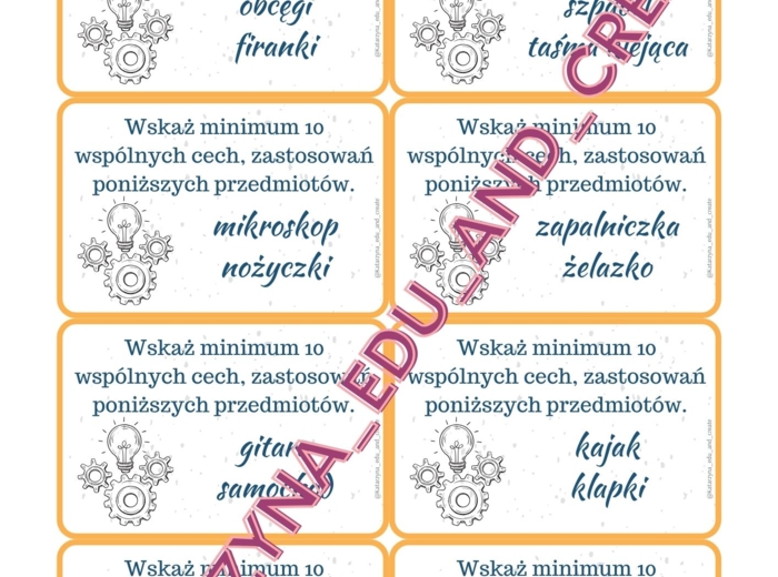 KREATYWNE KARTY - rozwijające twórcze myślenie