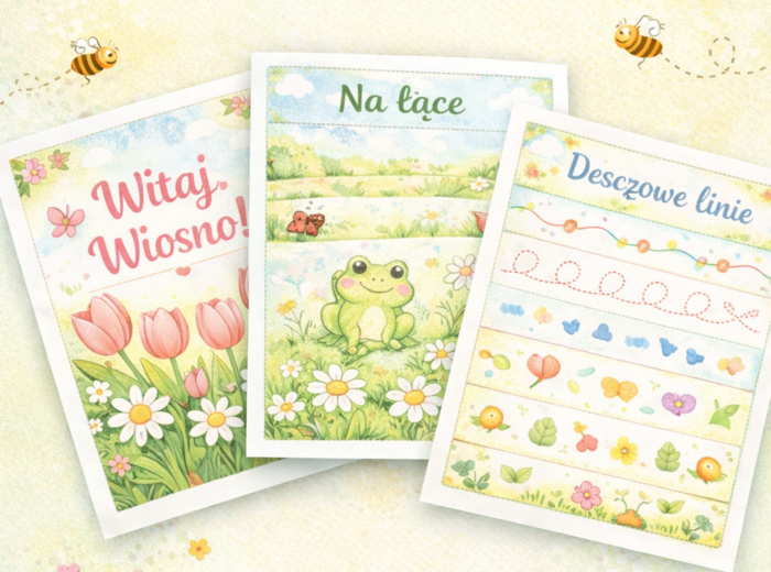 Karty pracy „Wiosna tuż-tuż”