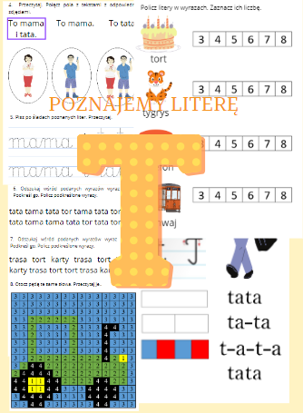 Poznajemy literę T