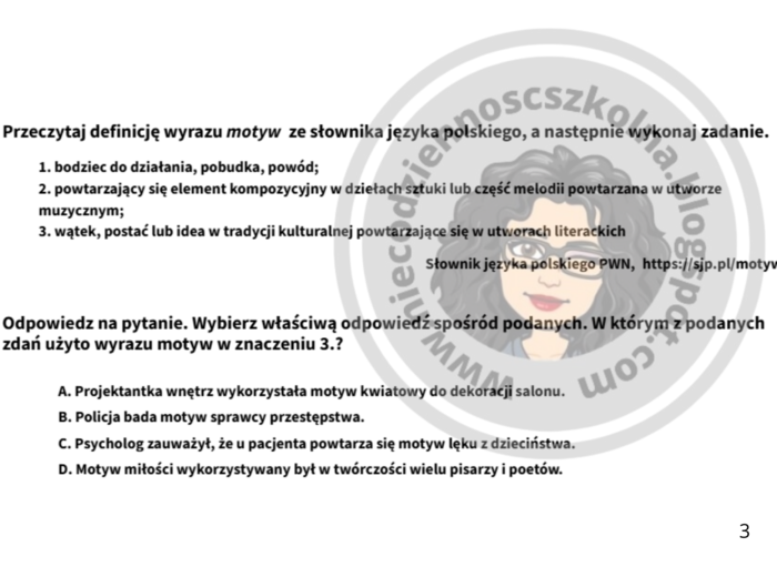 Przegląd motywów literackich - powtórka przed egzaminem ósmoklasisty