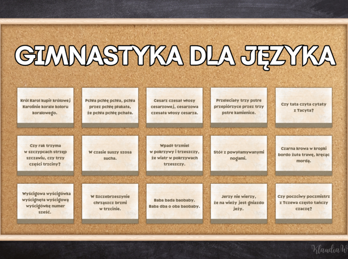 „Gimnastyka dla języka” – gazetka na Międzynarodowy Dzień Języka Ojczystego