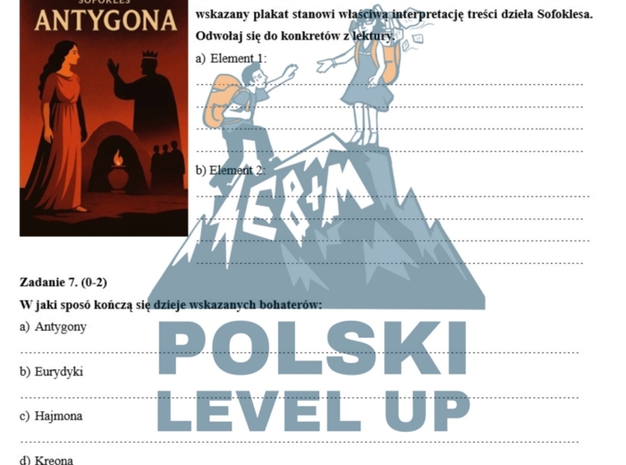 Kartkówka_Antygona_Polski Level Up