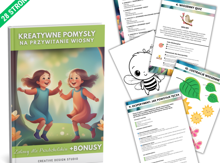 Kreatywne Pomysły na przywitanie Wiosny- Gry i Zabawy dla Przedszkolaków.