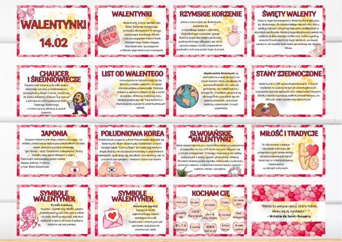 Walentynki - 14 luty - gazetka - 27 stron