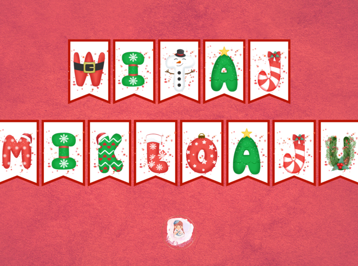 ❄️ 🎄GIRLANDA WITAJ MIKOŁAJU