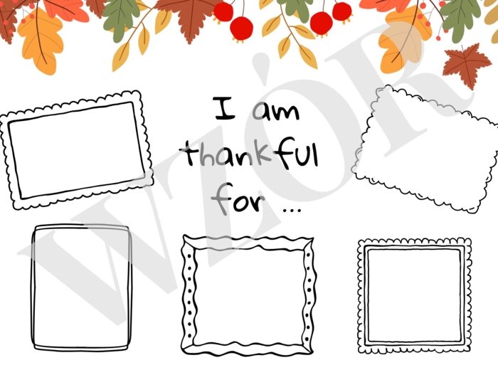 Thanksgiving - I am thankful for