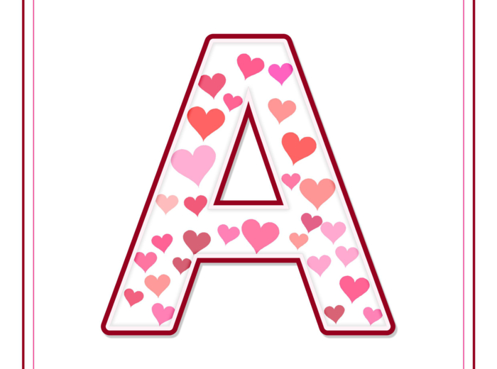 Girlanda WALENTYNKI – napis do druku (PDF, 10 liter)