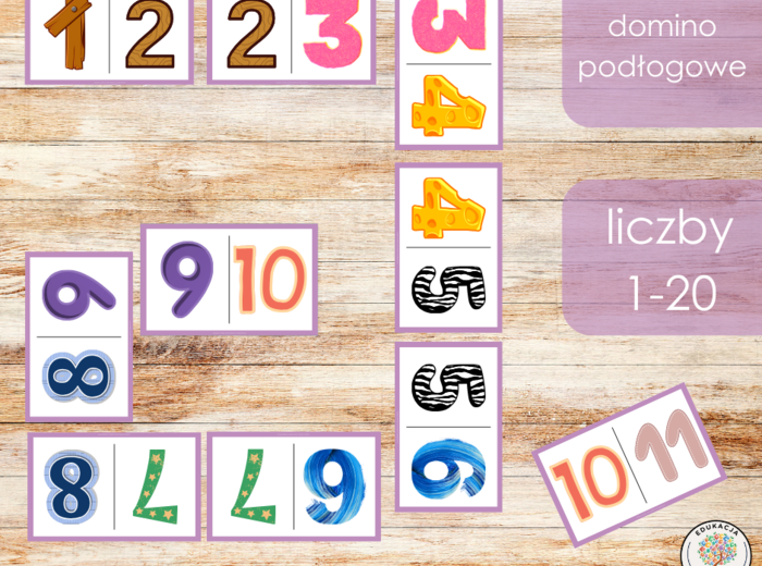 Domino podłogowe - liczby
