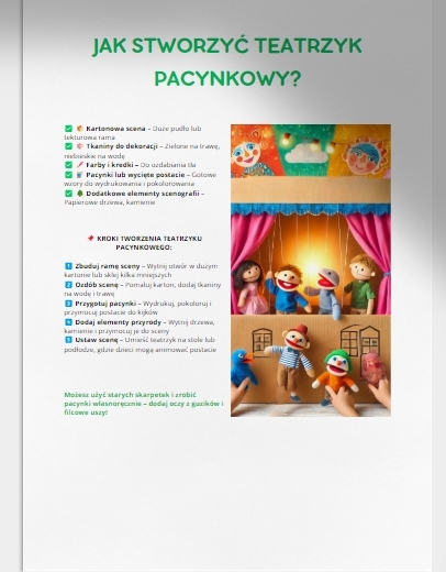 Teatrzyk cieni lub pacynkowy. Dlaczego rzeka płacze?