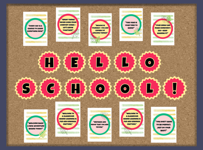 Gazetka szkolna na nowy rok szkolny