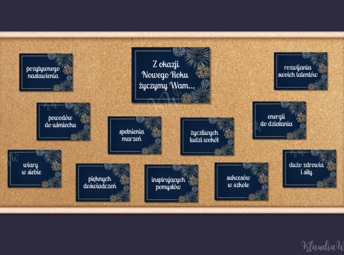 Gazetka z życzeniami na Nowy Rok - wersja 1