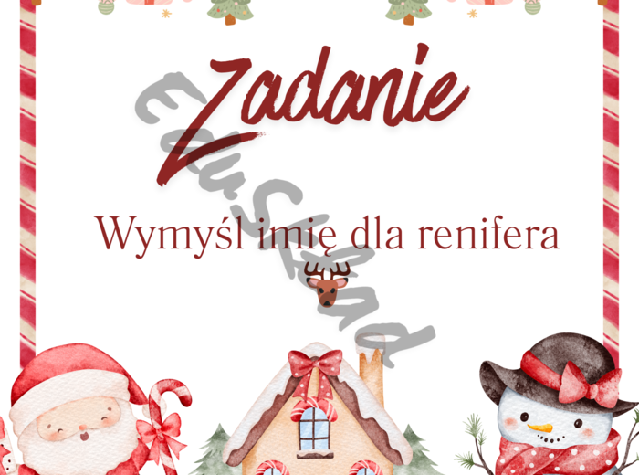 🎅 Kalendarz Adwentowy z Zadaniami – zestaw 54 kart dla dzieci