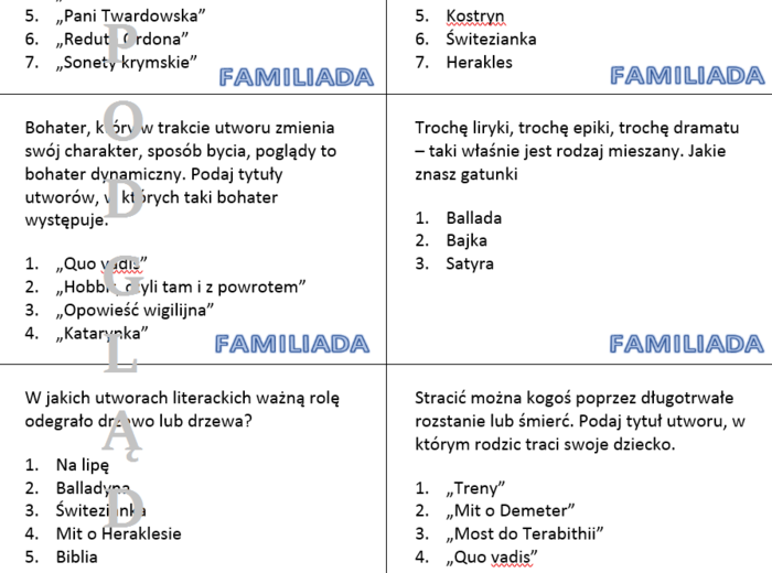 Familiada - gra na koniec roku