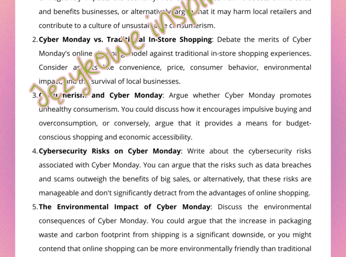 Cyber Monday - gotowa lekcja