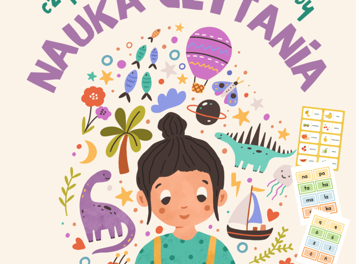 Nauka czytania- domino, sylaby, karty pracy.