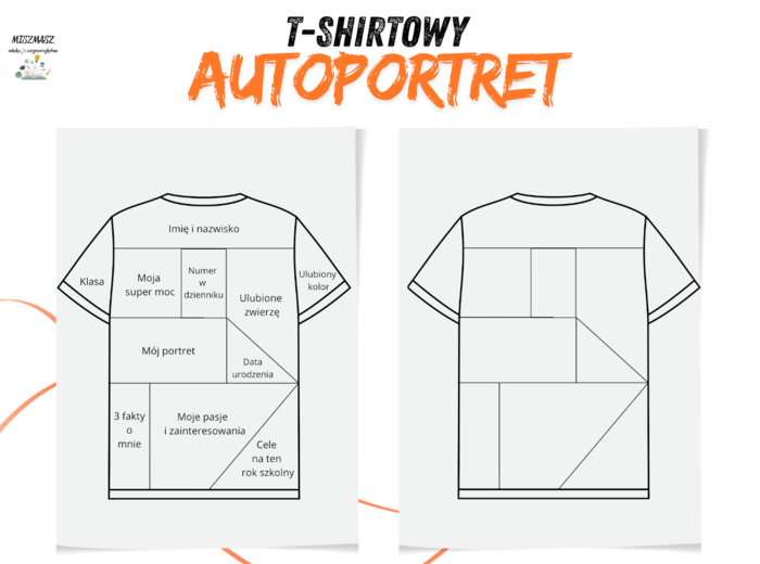 T-shirtowy autoportret - karta pracy