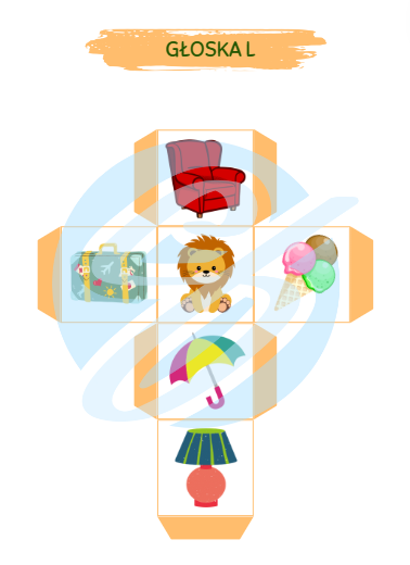 KOSTKA LOGOPEDYCZNA LOGOPEDIA UTRWALANIE GŁOSKI L