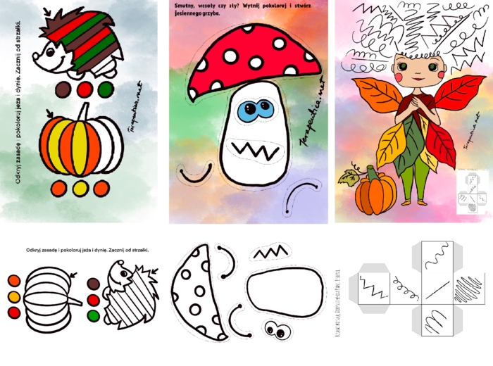 Jesienne karty pracy