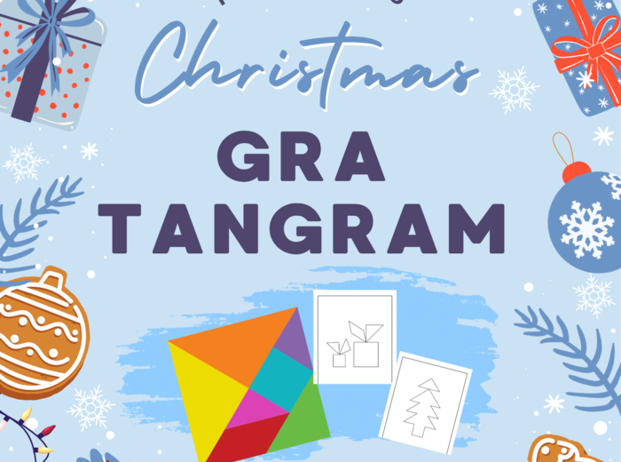 🎄 Świąteczna gra TANGRAM – matematyka przez zabawę! 🧩