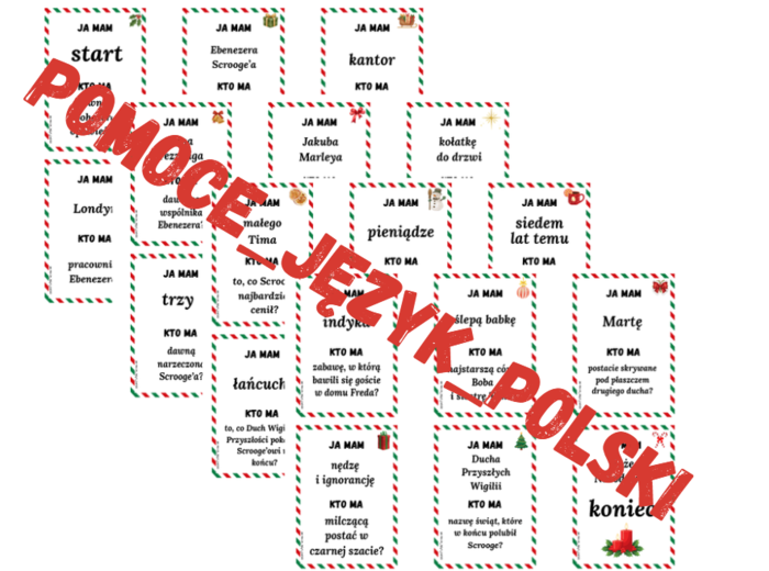 Ja mam... kto ma...? Gra dydaktyczna OPOWIEŚĆ WIGILIJNA