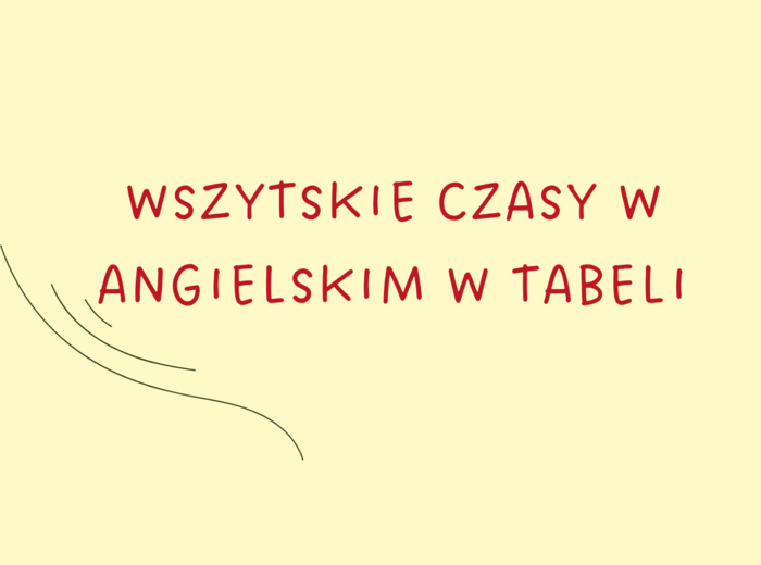 Tabela z czasami / Matura / Must have matura / Matura exam / All tenses / Wszystkie czasy / Notatka