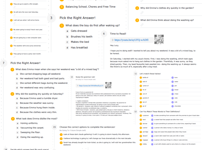 Teen Explorer 7 – Unit 4 – karta pracy