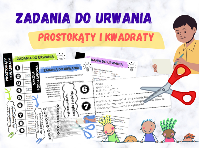 Zadania do urwania – prostokąty i kwadraty