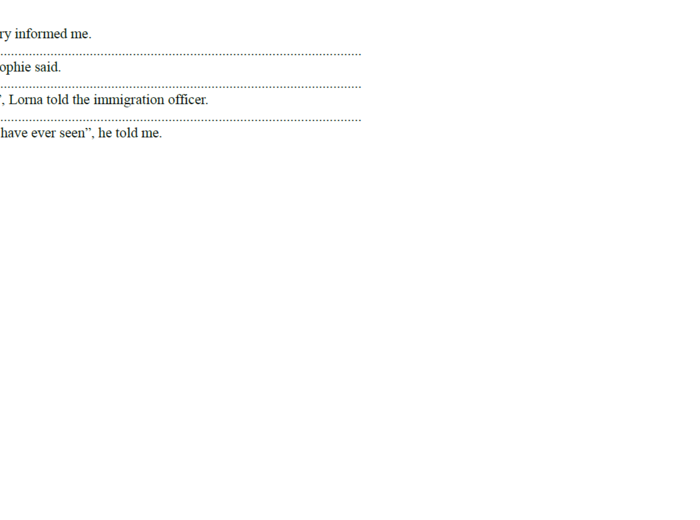 Mowa zależna - ćwiczenia mieszane