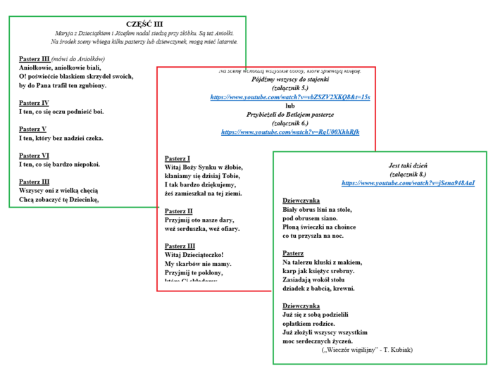 JASEŁKA - scenariusz jasełek - przedszkole, klasy 0 -3, klasy 4 - 6