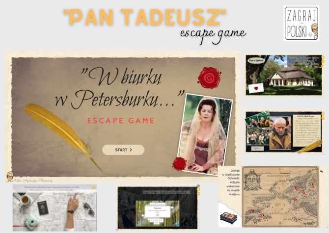 Wirtualny escape room - "Pan Tadeusz" Adama Mickiewicza