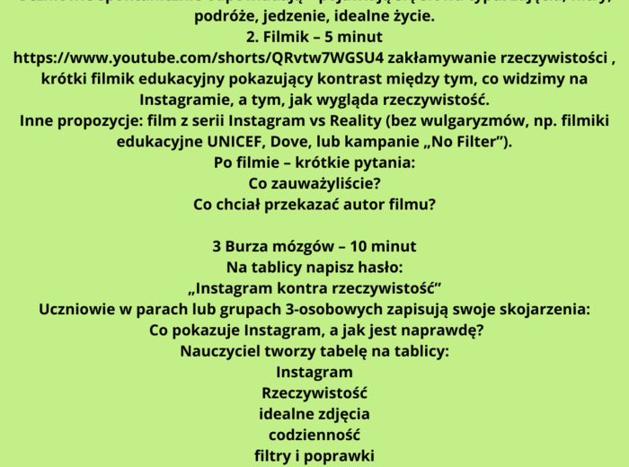 Scenariusze edukacja zdrowotna klasa 7 część 2 (lekcje 17-32) na podstawie programu nauczania proponowanego przez MEN HOLISTYCZNA EDUKACJA PROZDROWOTNA W SZKOLE PODSTAWOWEJ – CIAŁO, UMYSŁ, DUCH. Program nauczania edukacji zdrowotnej dla klas IV-VIII szko