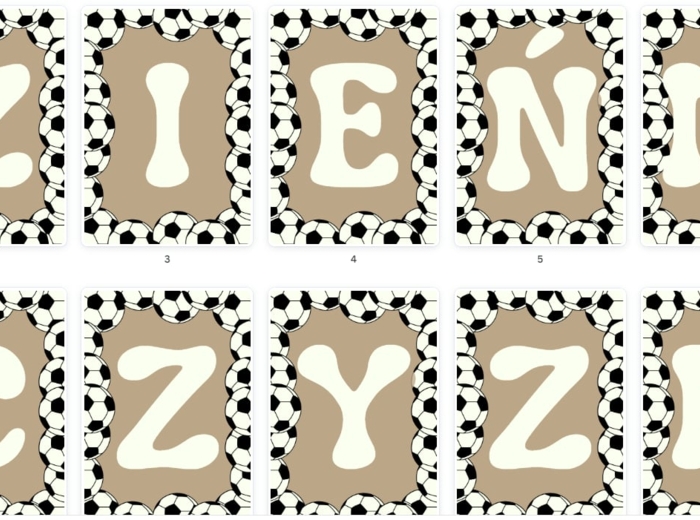 Dzień Mężczyzny - grilanda w piłki