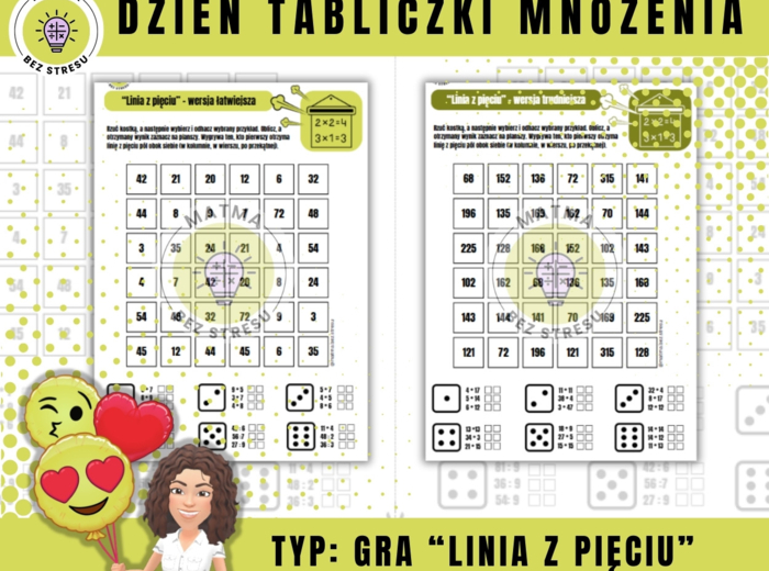 Dzień tabliczki mnożenia / tabliczka mnożenia