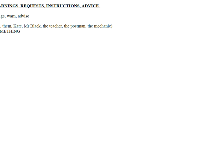 Mowa zależna - rozkazy