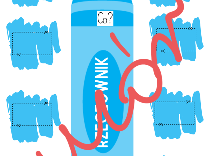 Części mowy - kredki