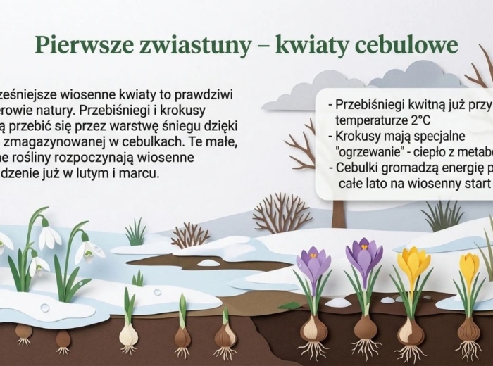 Wiosna - prezentacja, gazetka szkolna, materiały