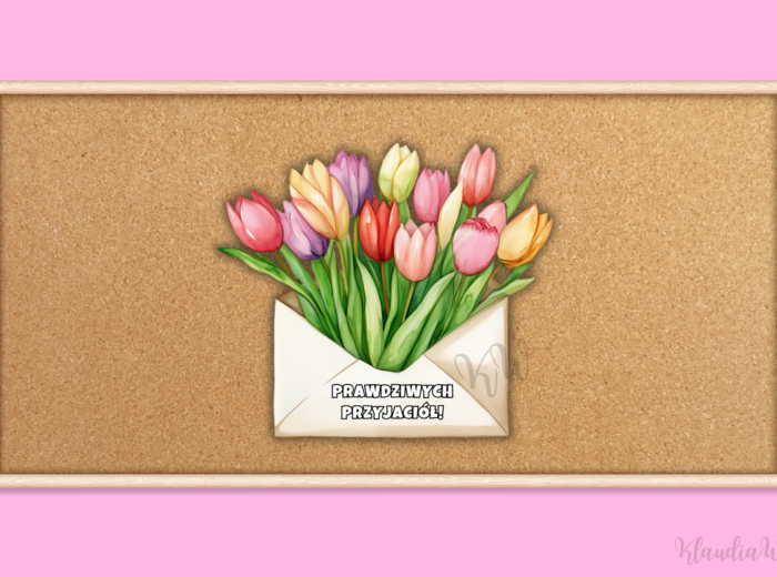 Gazetka z życzeniami na Dzień Kobiet